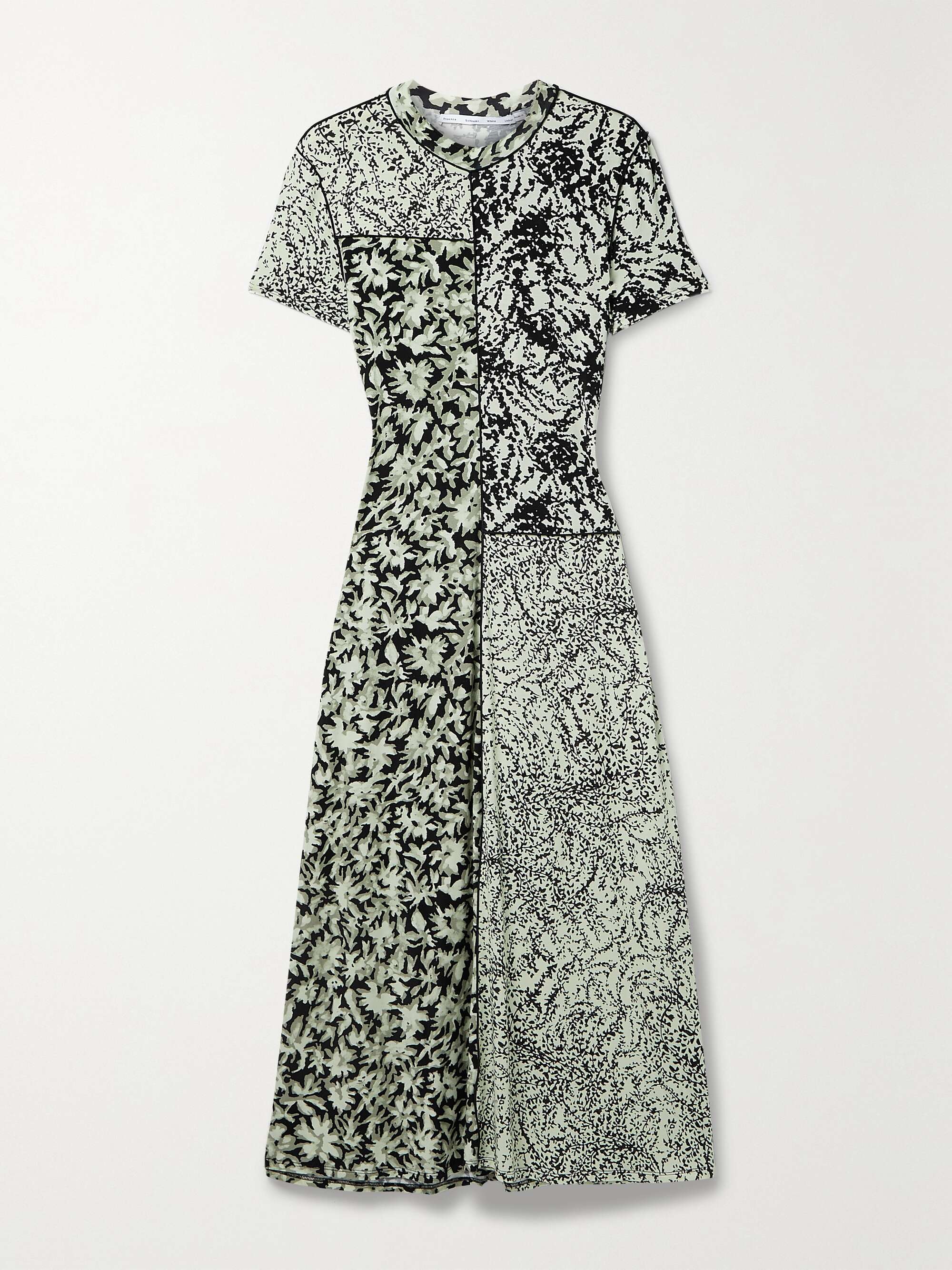 PROENZA SCHOULER WHITE LABEL Floral-print stretch-jersey midi dress |  NET-A-PORTER