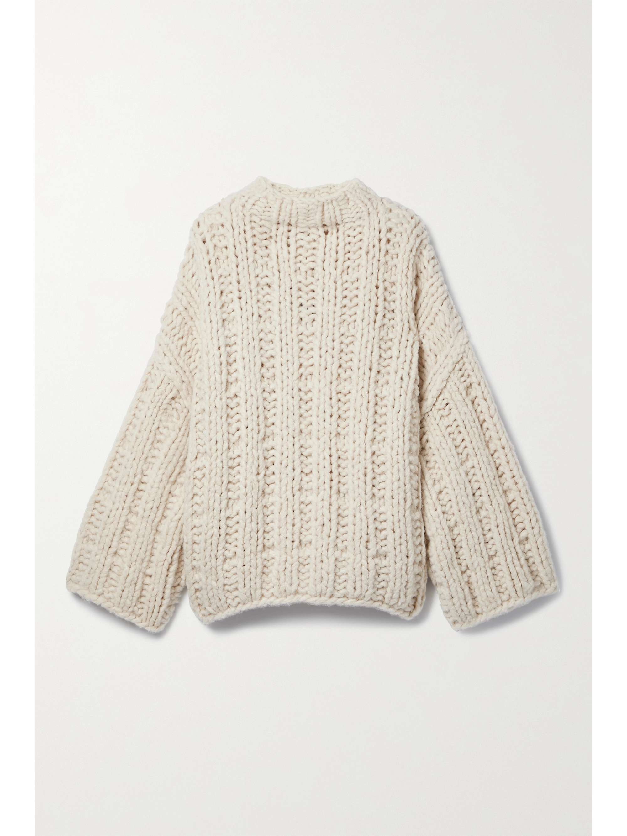 Ribbed alpaca, merino wool and cotton-blend sweater Ribbed alpaca, merino wool and cotton-blend sweater
