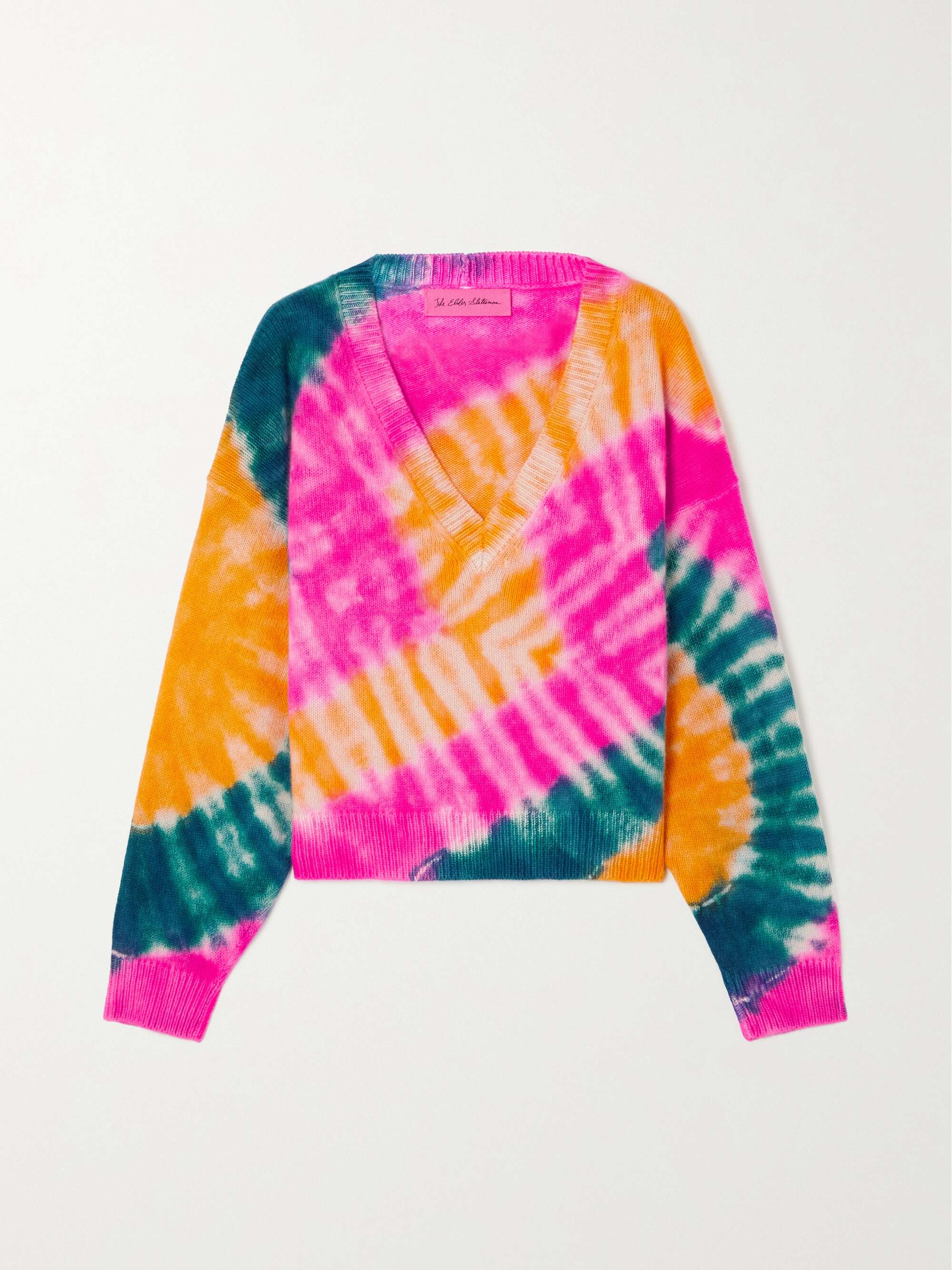 THE ELDER STATESMAN Tie-dyed cashmere sweater | NET-A-PORTER