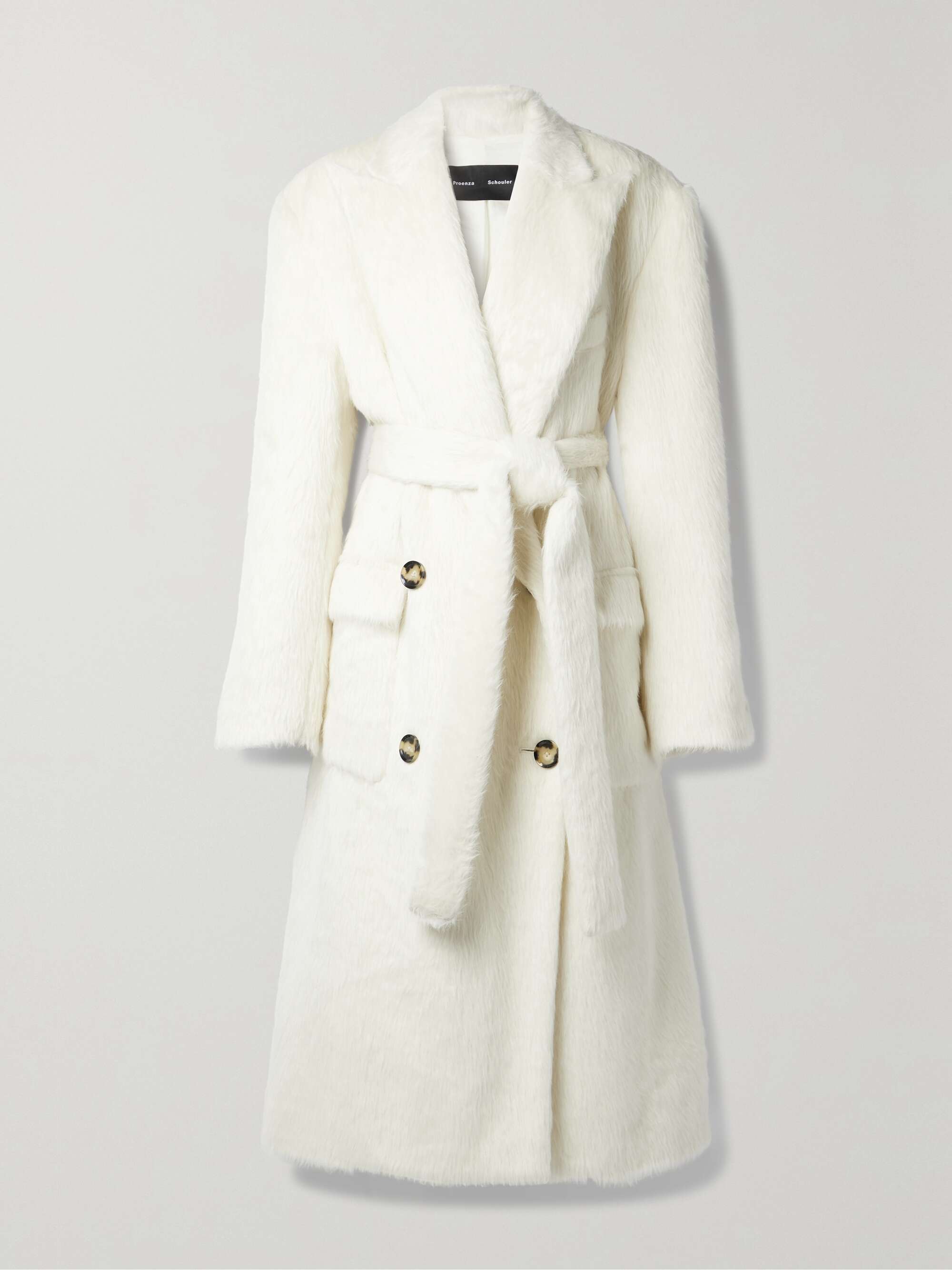 Double-breasted Wool-blend Coat