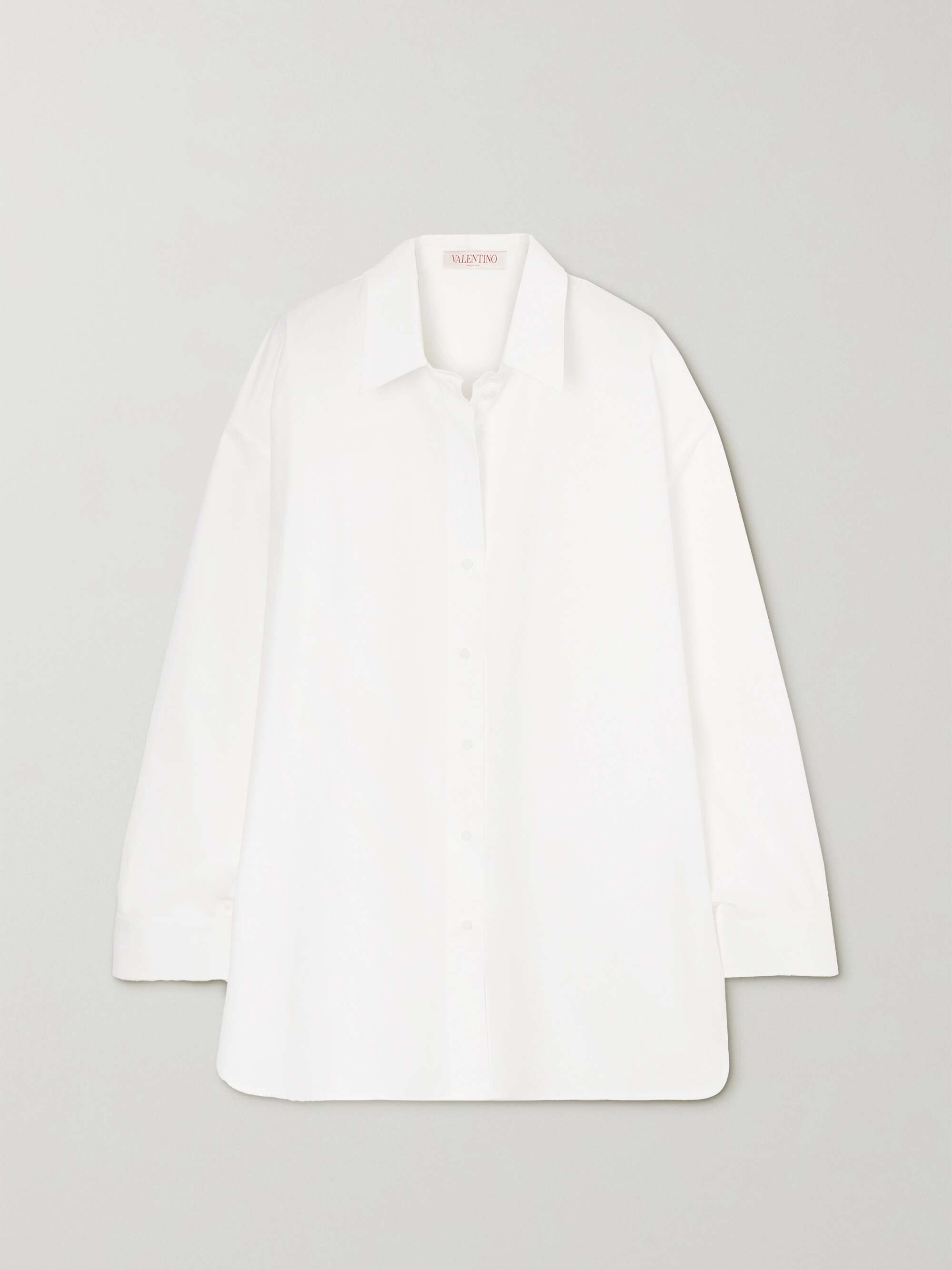 VALENTINO Cotton-poplin shirt | NET-A-PORTER