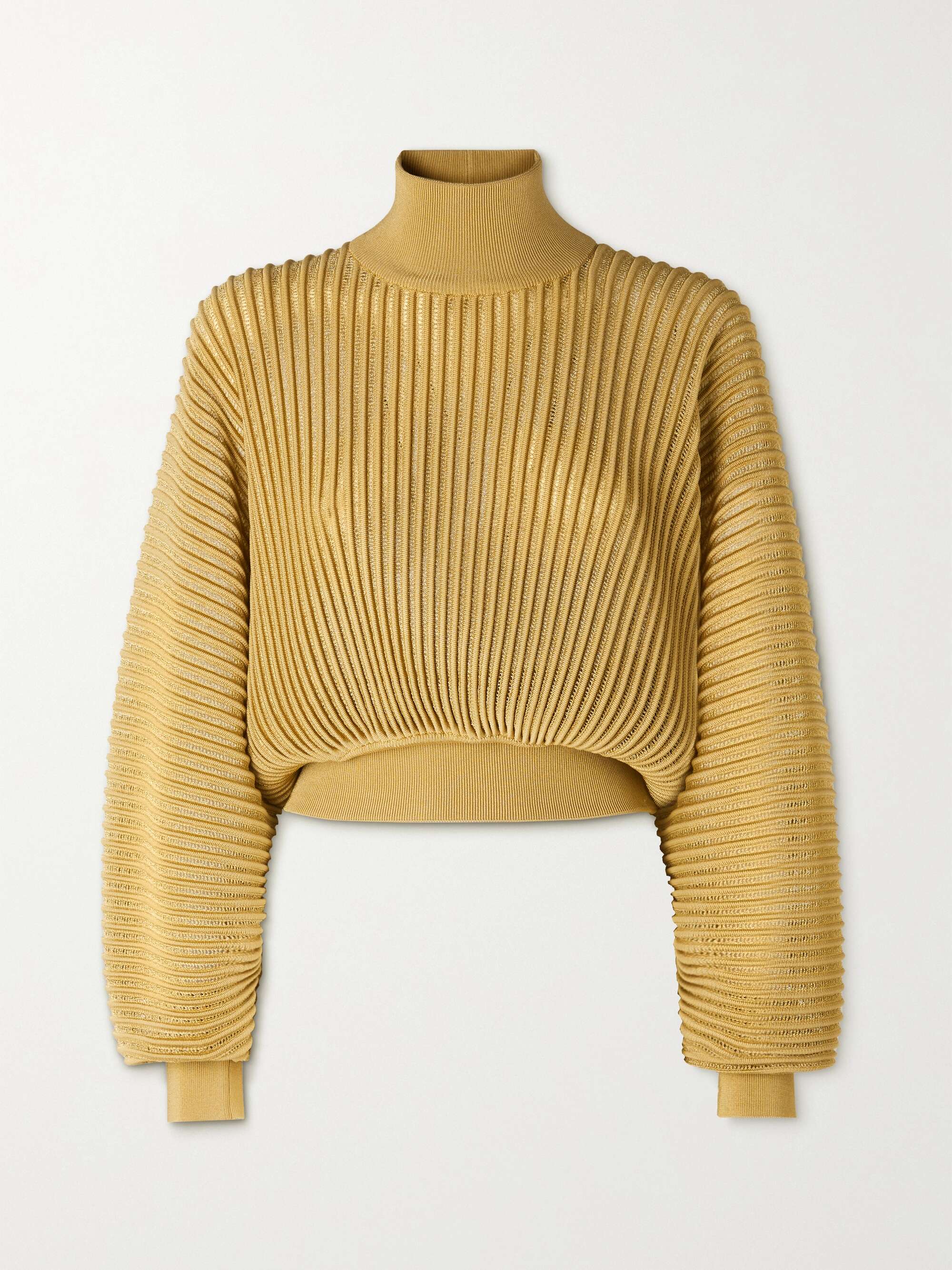 ALAÏA Ribbed-knit turtleneck sweater | NET-A-PORTER