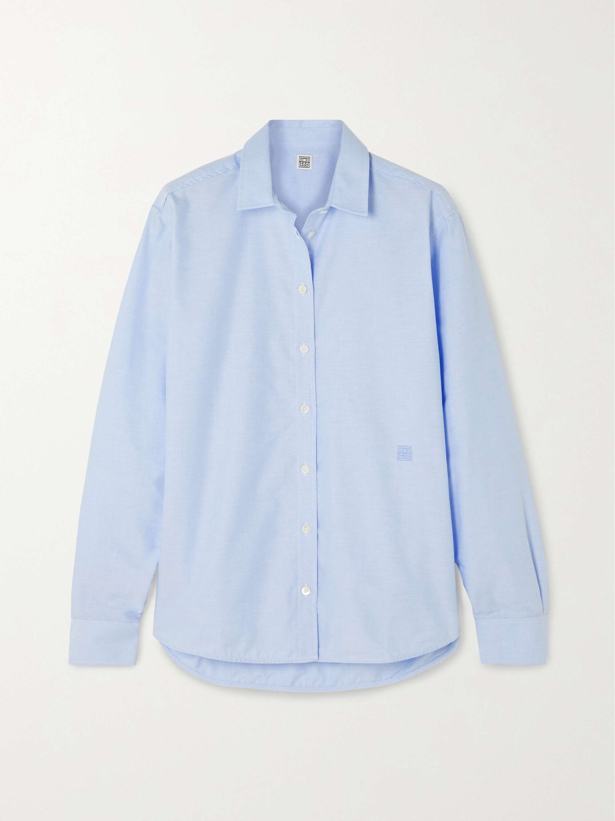 TOTEME + NET SUSTAIN Signature organic cotton-poplin shirt | NET-A