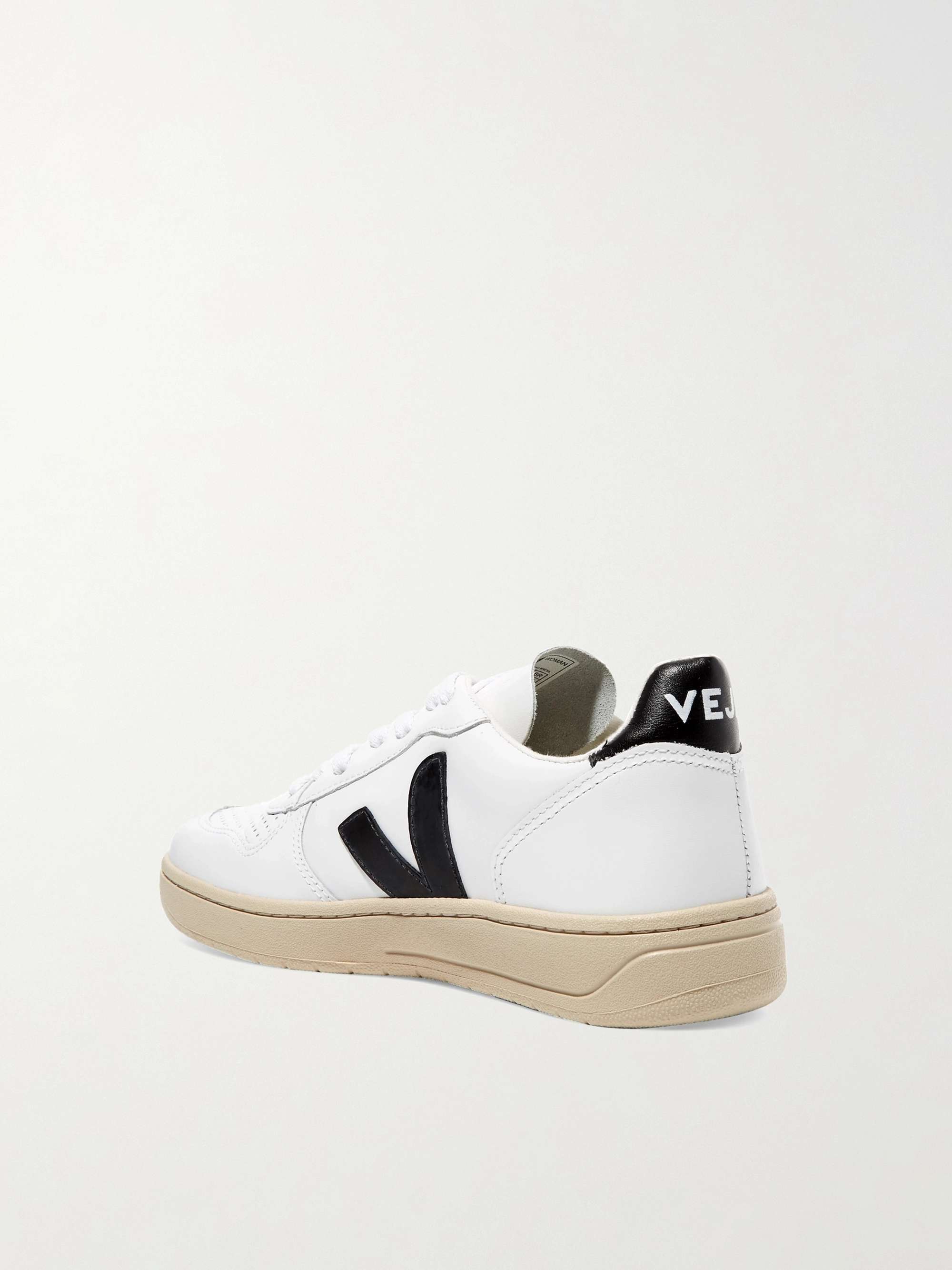 VEJA + NET SUSTAIN V-10 leather sneakers