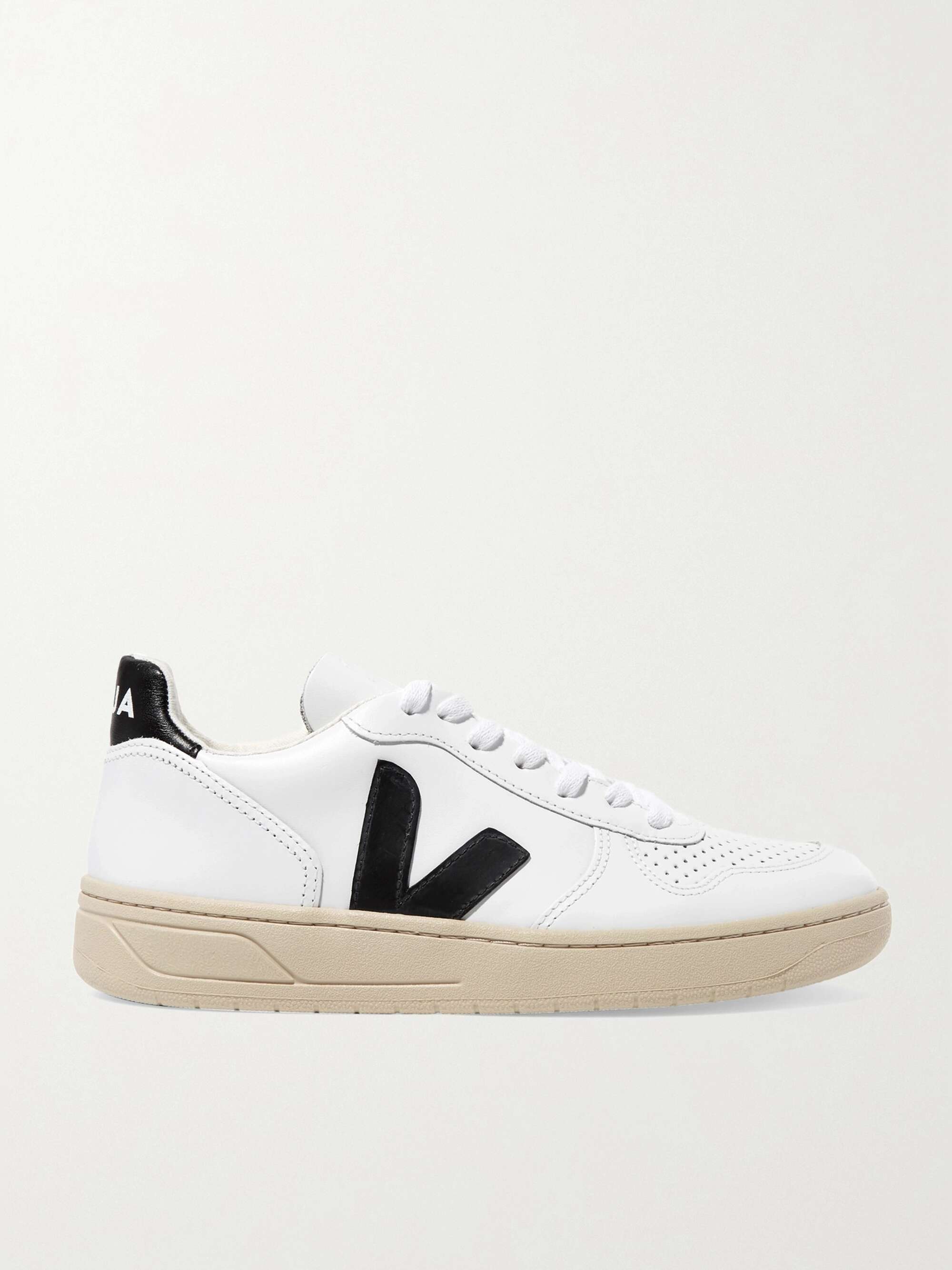 VEJA + NET SUSTAIN V-10 leather sneakers