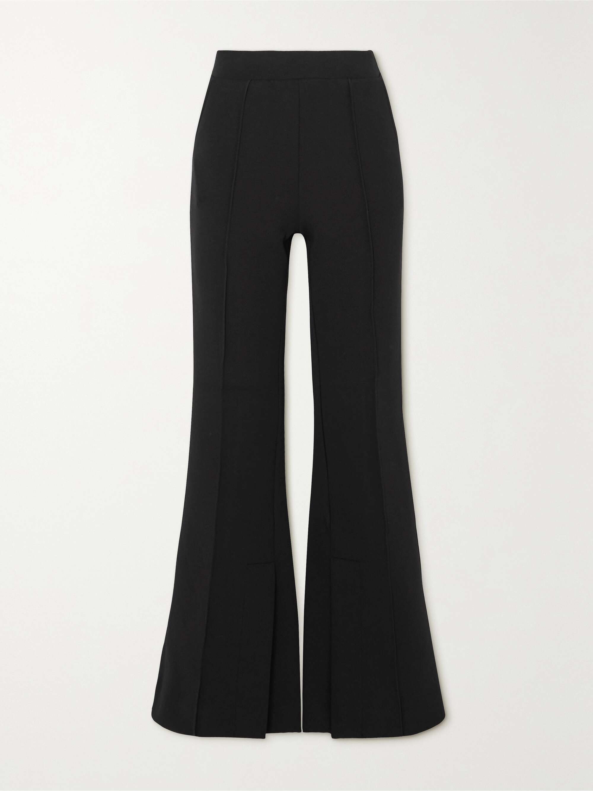 FRAME Stretch-knit flared pants | NET-A-PORTER