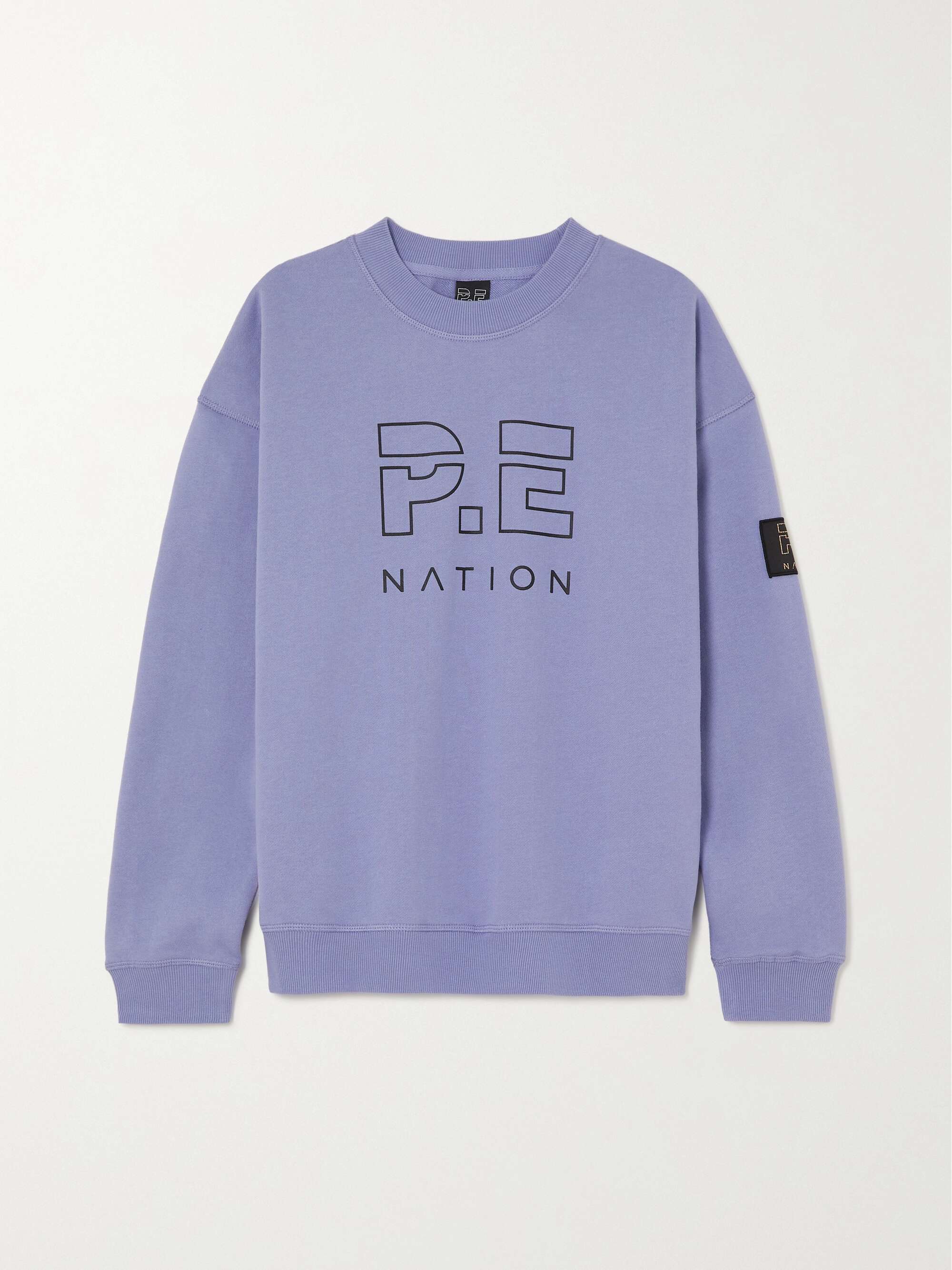 P.E NATION Heads Up printed organic cotton-jersey sweatshirt