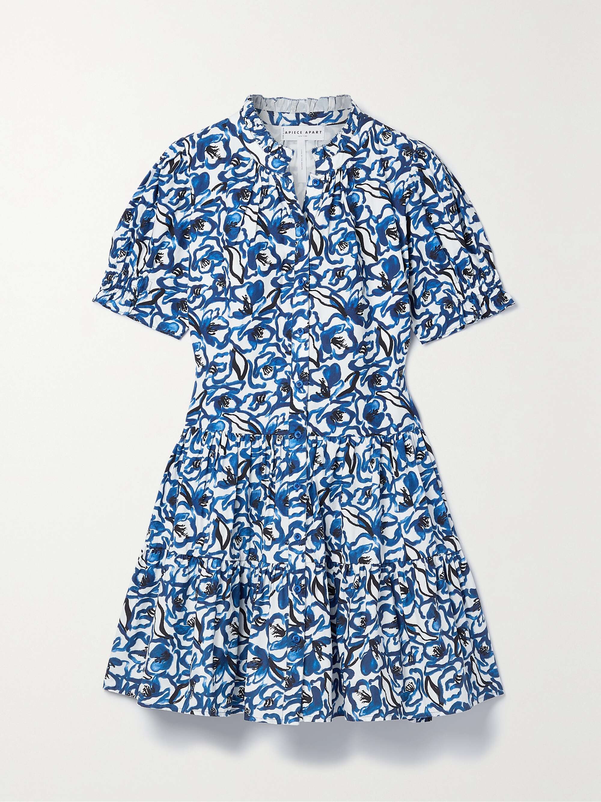 APIECE APART Las Alturas floral-print cotton-poplin mini dress |  NET-A-PORTER