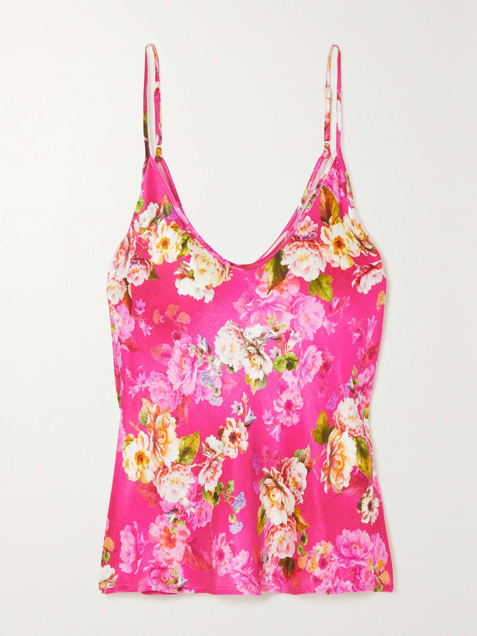 L'AGENCE Lexi floral-print satin camisole | NET-A-PORTER