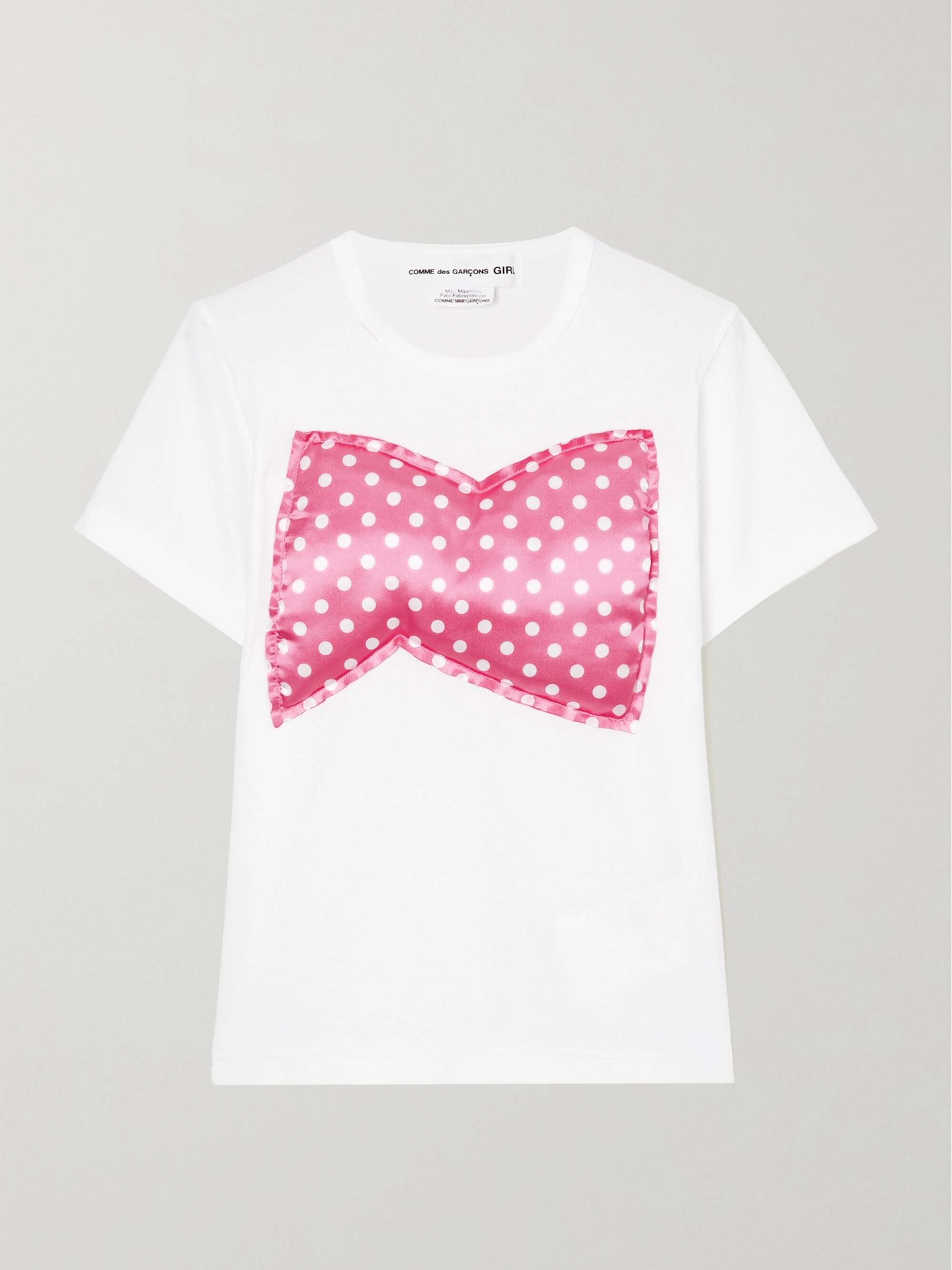 COMME DES GARÇONS GIRL Appliquéd cotton-jersey T-shirt