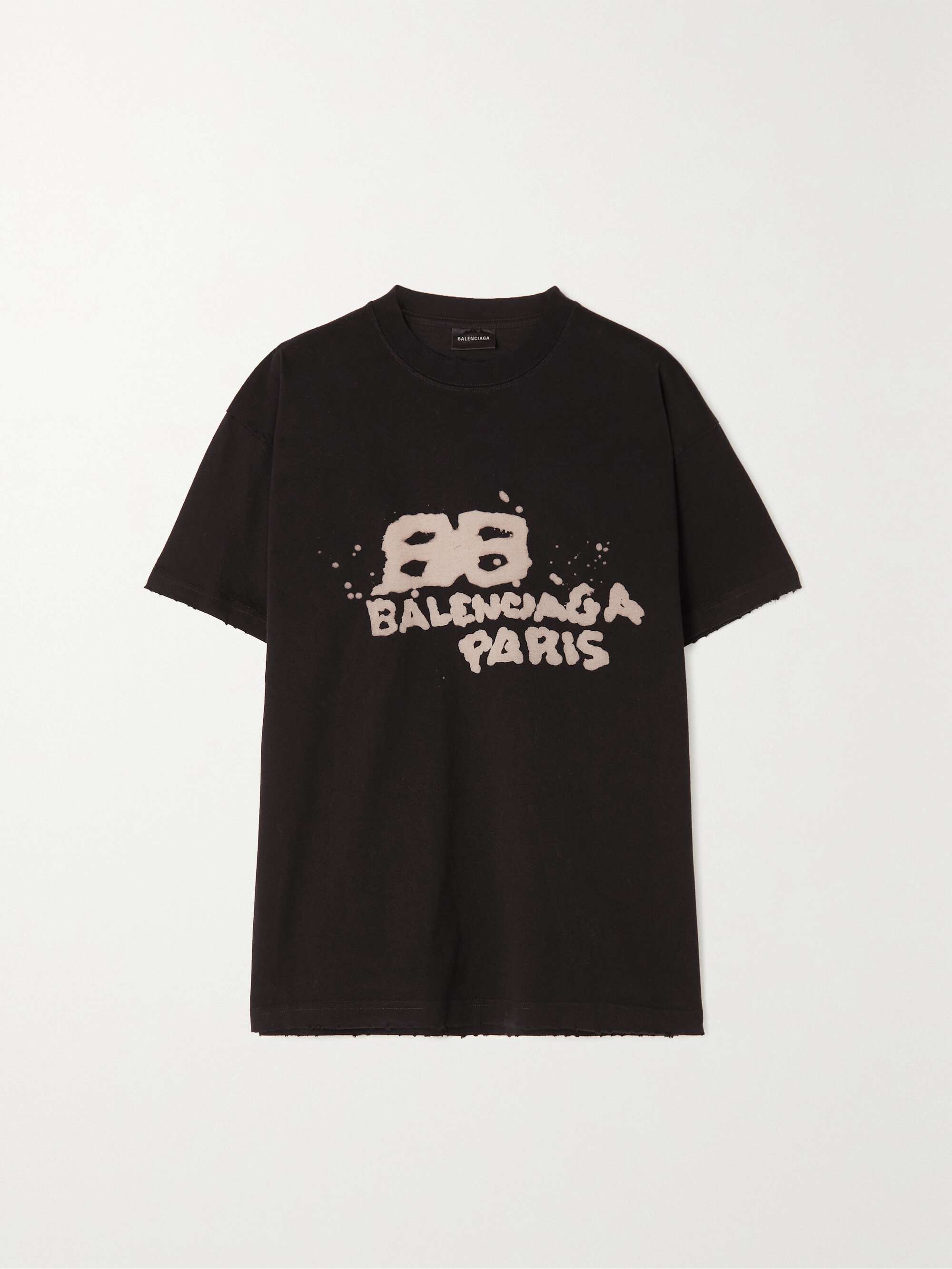 Picket fleksibel Afvigelse BALENCIAGA Printed cotton-jersey T-shirt | NET-A-PORTER