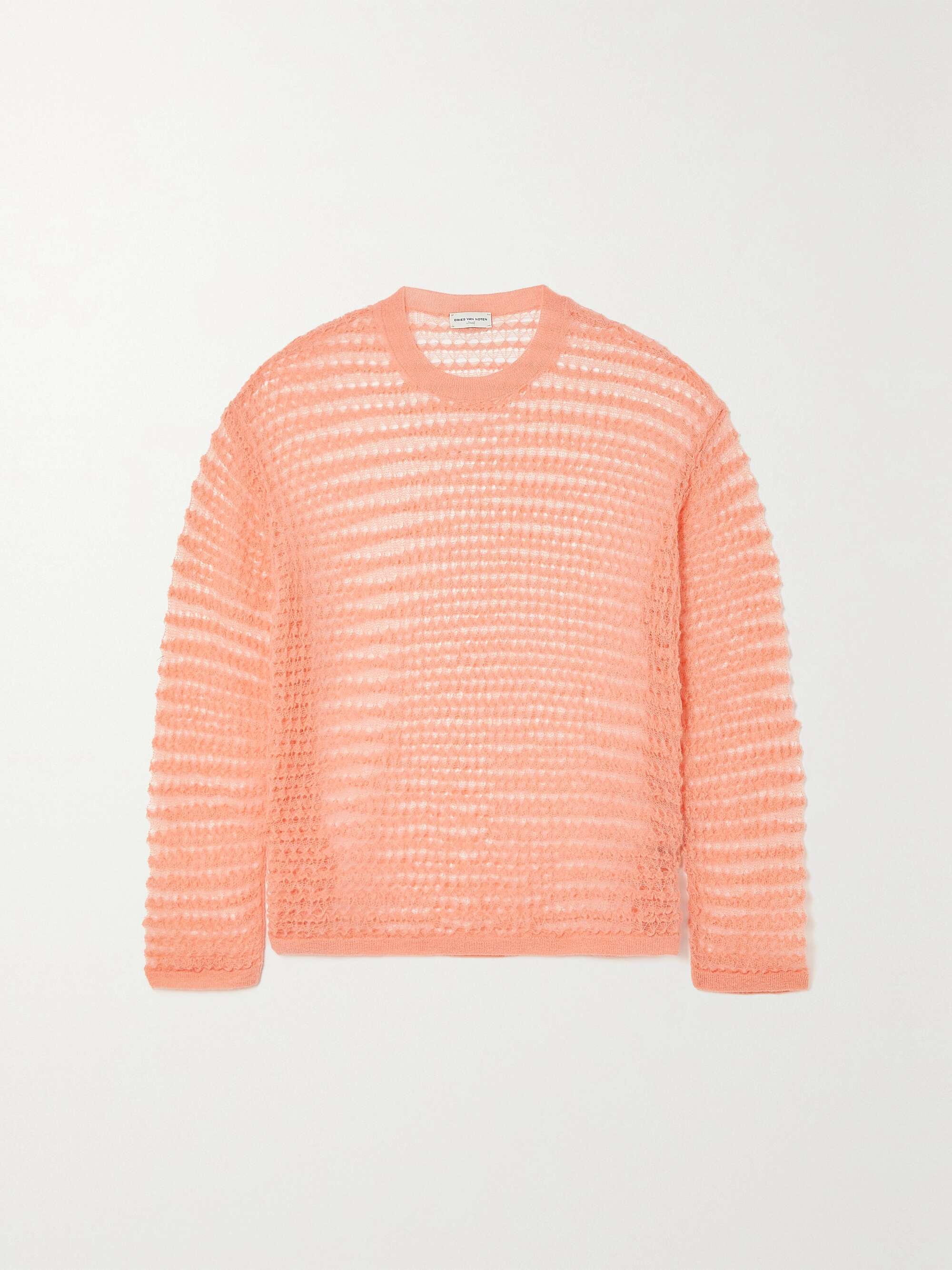 DRIES VAN NOTEN Open-knit sweater | NET-A-PORTER