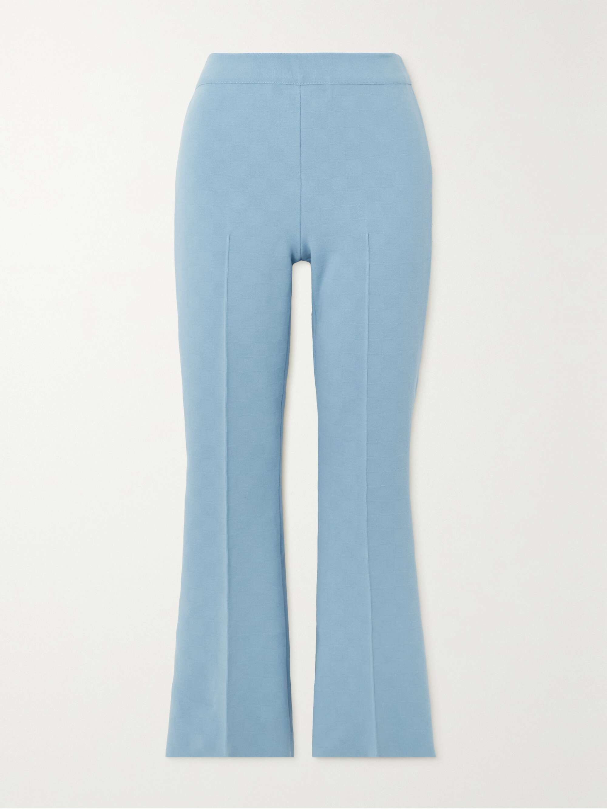 flare pants blue
