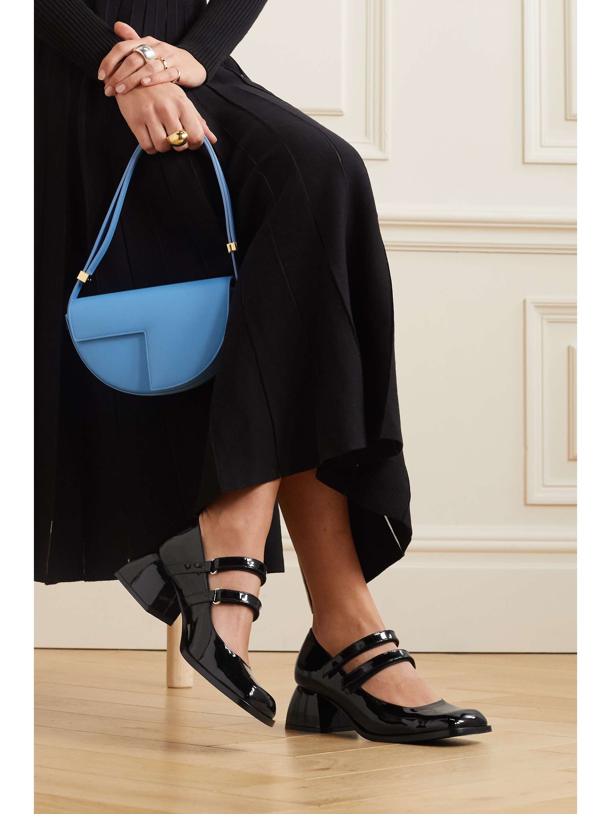 NODALETO Bulla Bacara patent-leather Mary Jane pumps