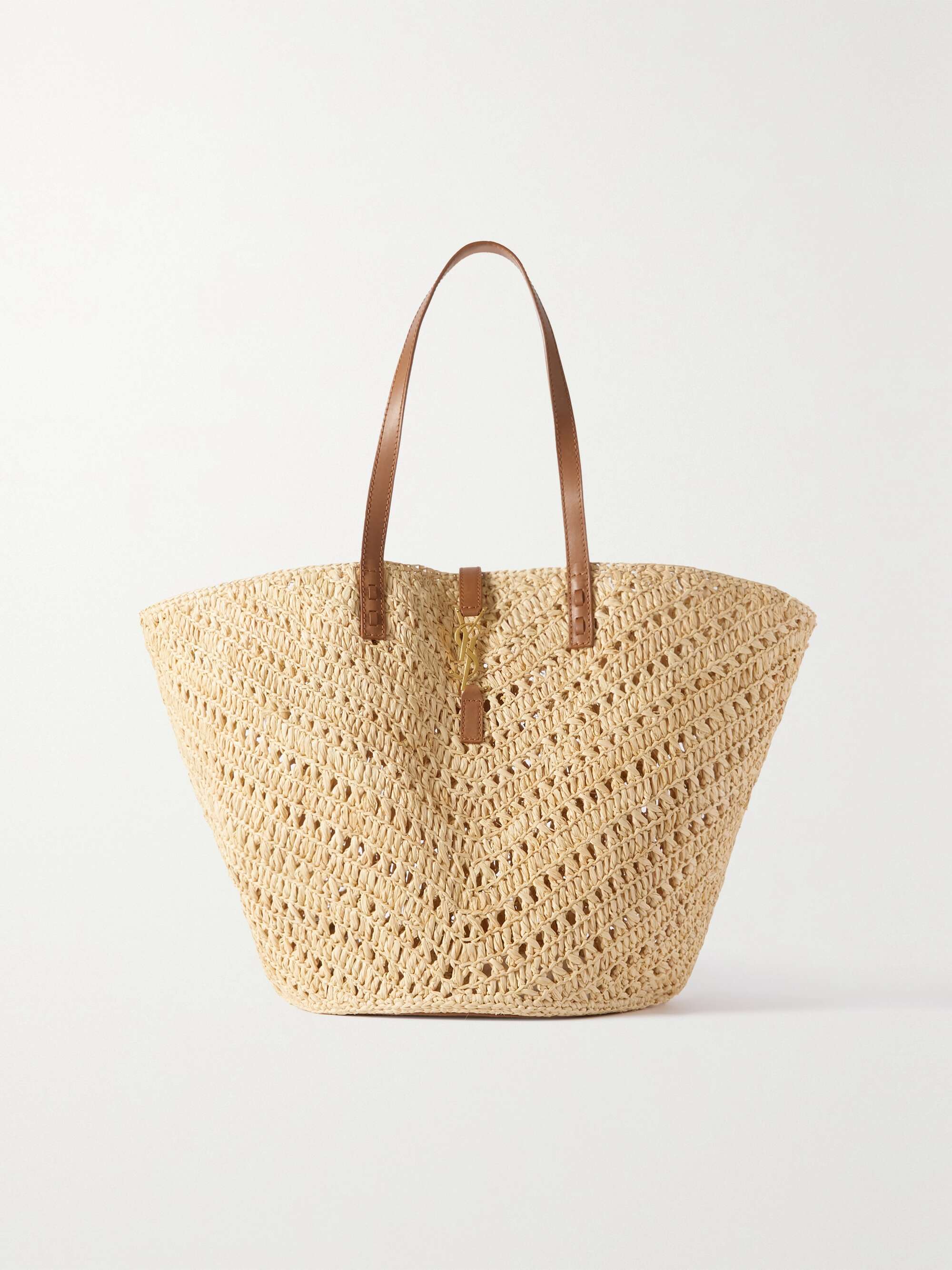 Saint laurent raffia tote bag Clearance