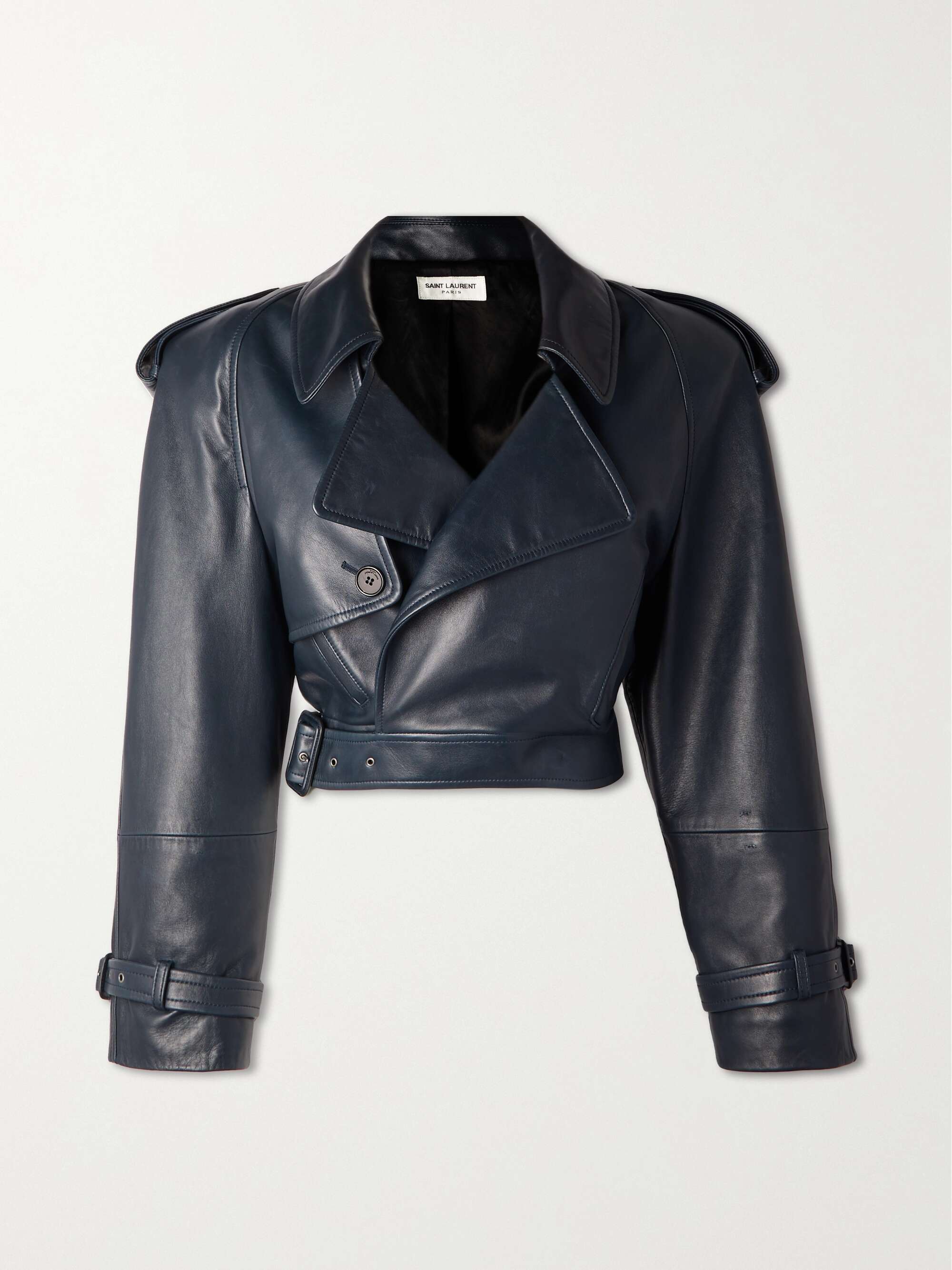 Cropped Leather Jacket