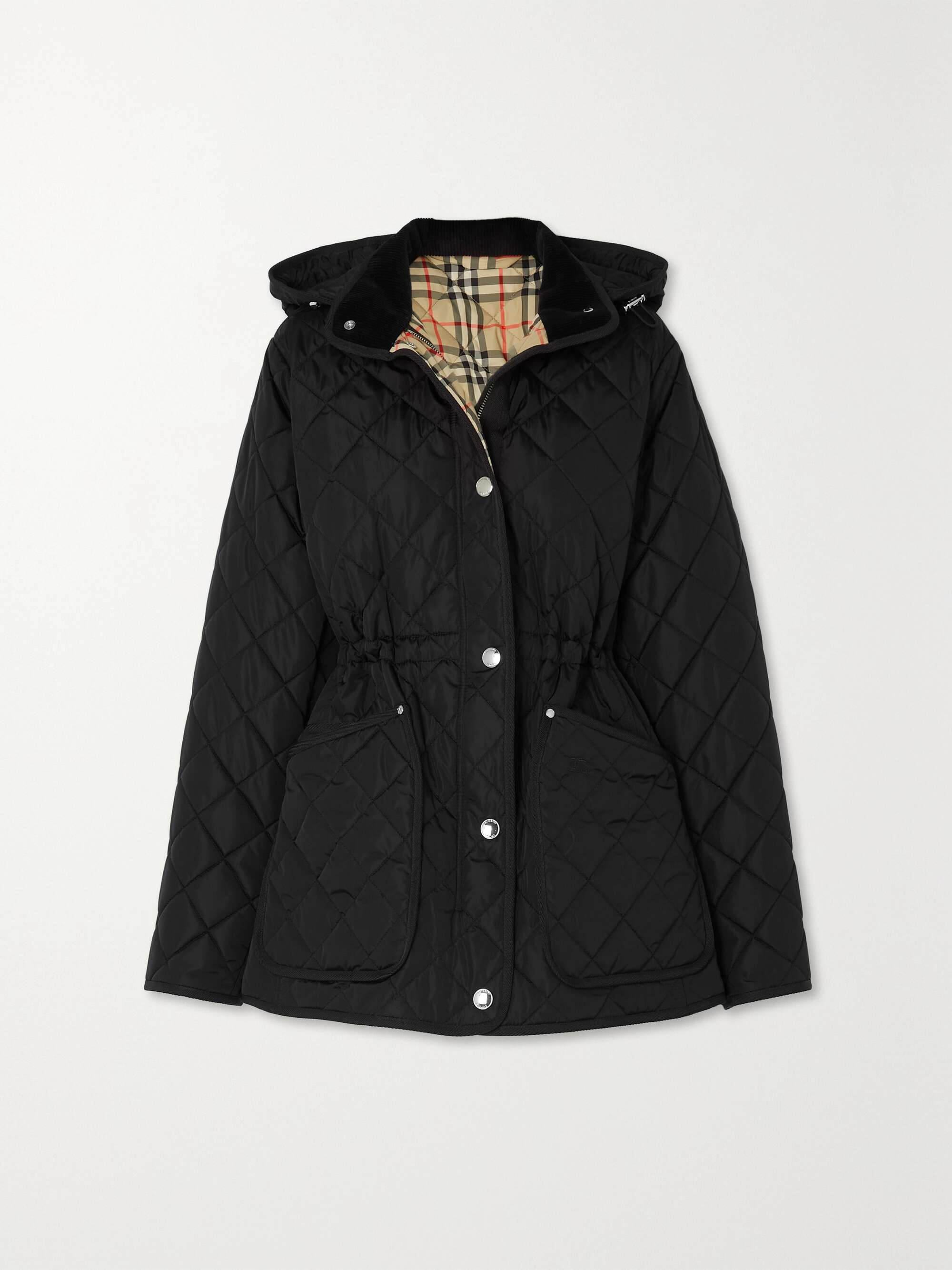 BURBERRY Hooded quilted jacket NET-A-PORTER