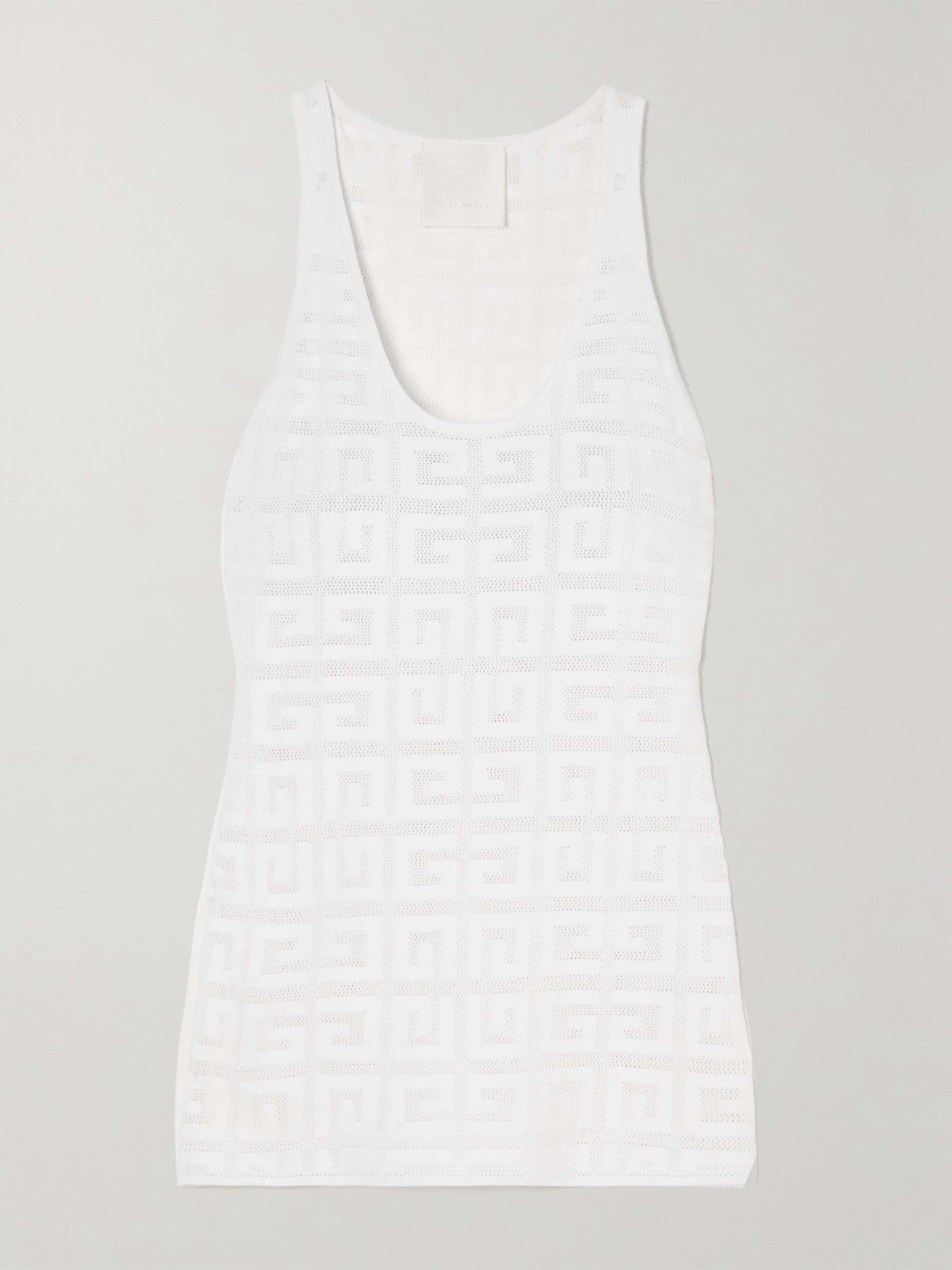 Jacquard-knit tank