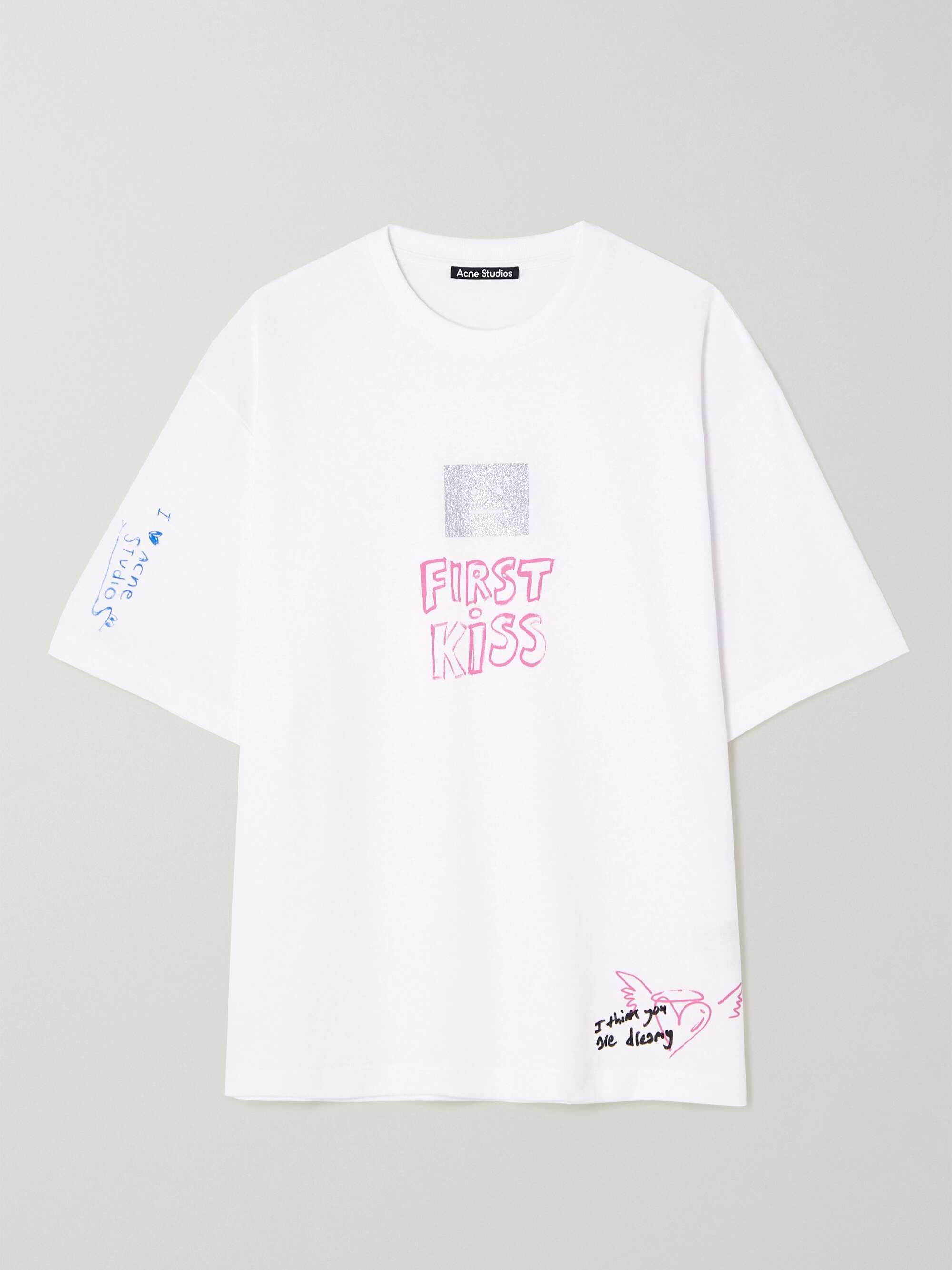 ACNE STUDIOS + NET SUSTAIN printed organic cotton-jersey T-shirt