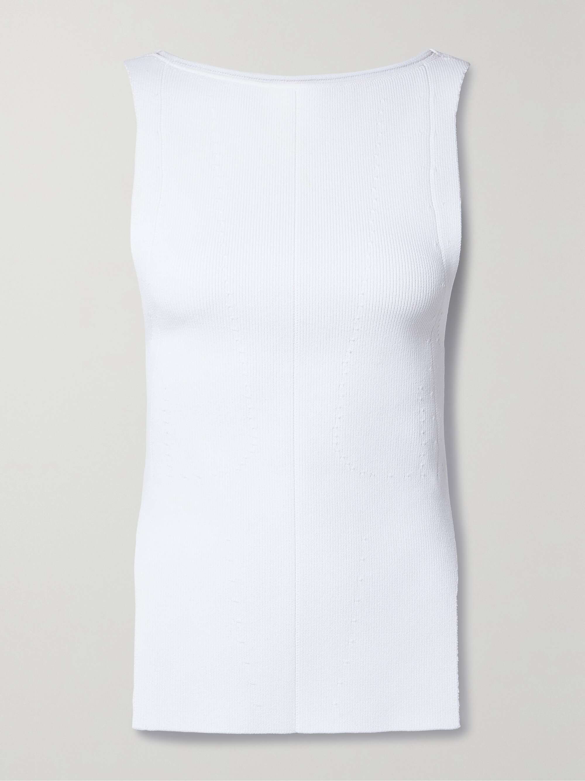 Evelyn ribbed-knit tank