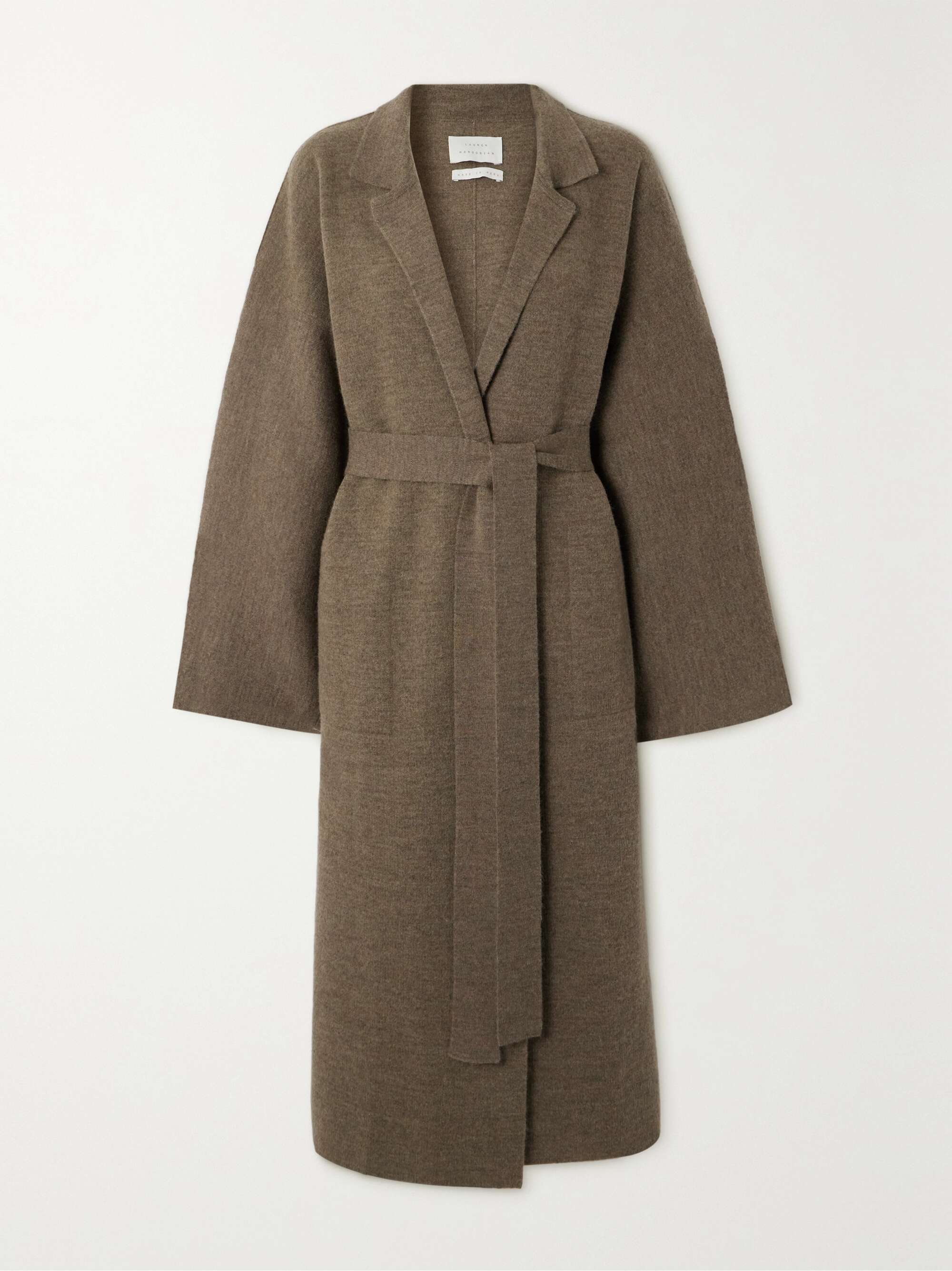 Cardigan aus einer Mischung aus Merinowolle Alpakawolle und Pima
