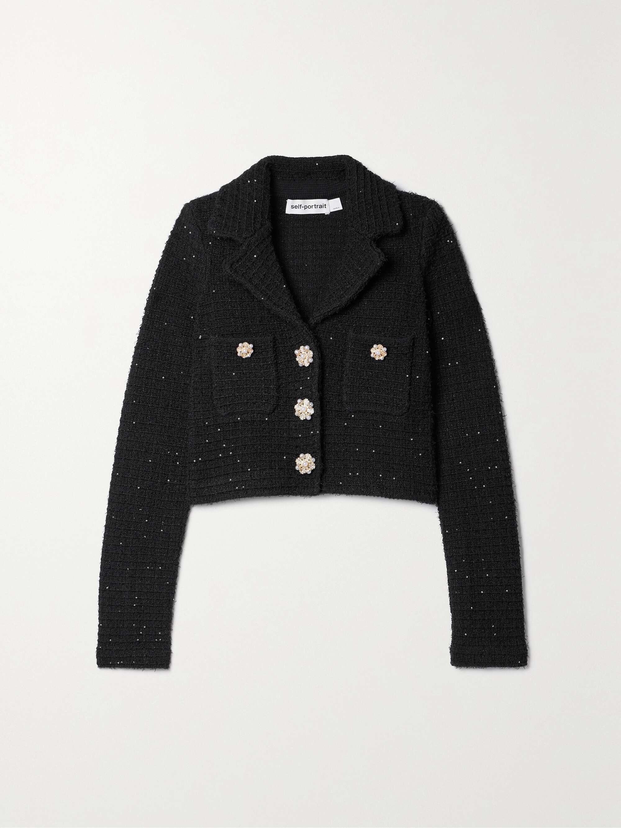Boucle knit jacket Clearance