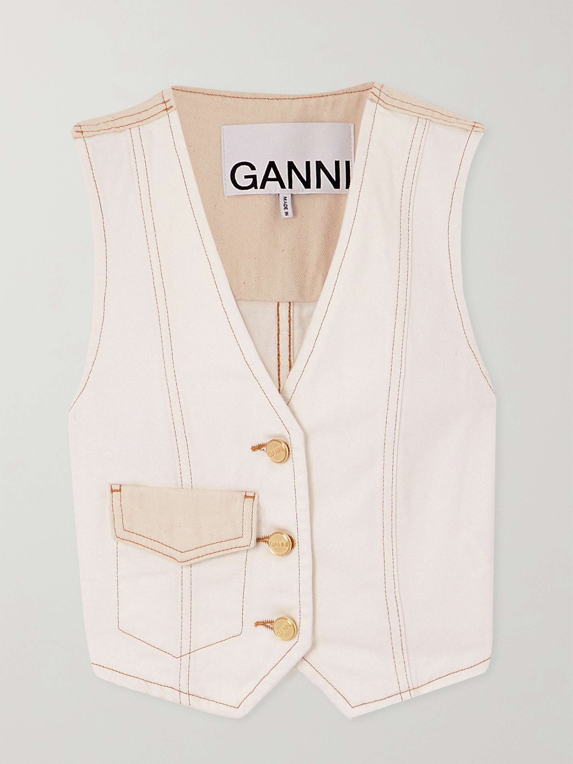 Denim on sale vest shirt