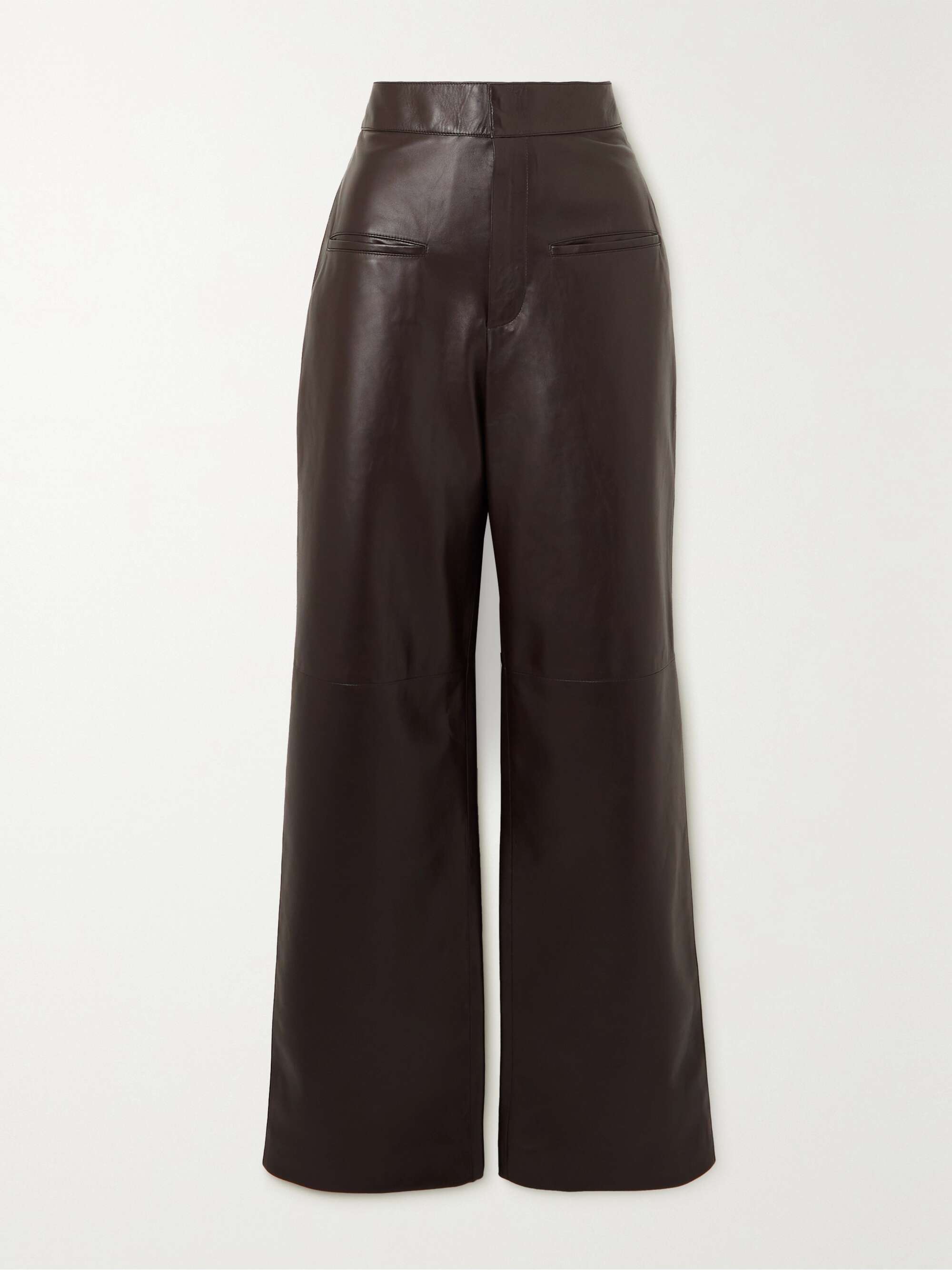 LOEWE High-rise leather pants | NET-A-PORTER