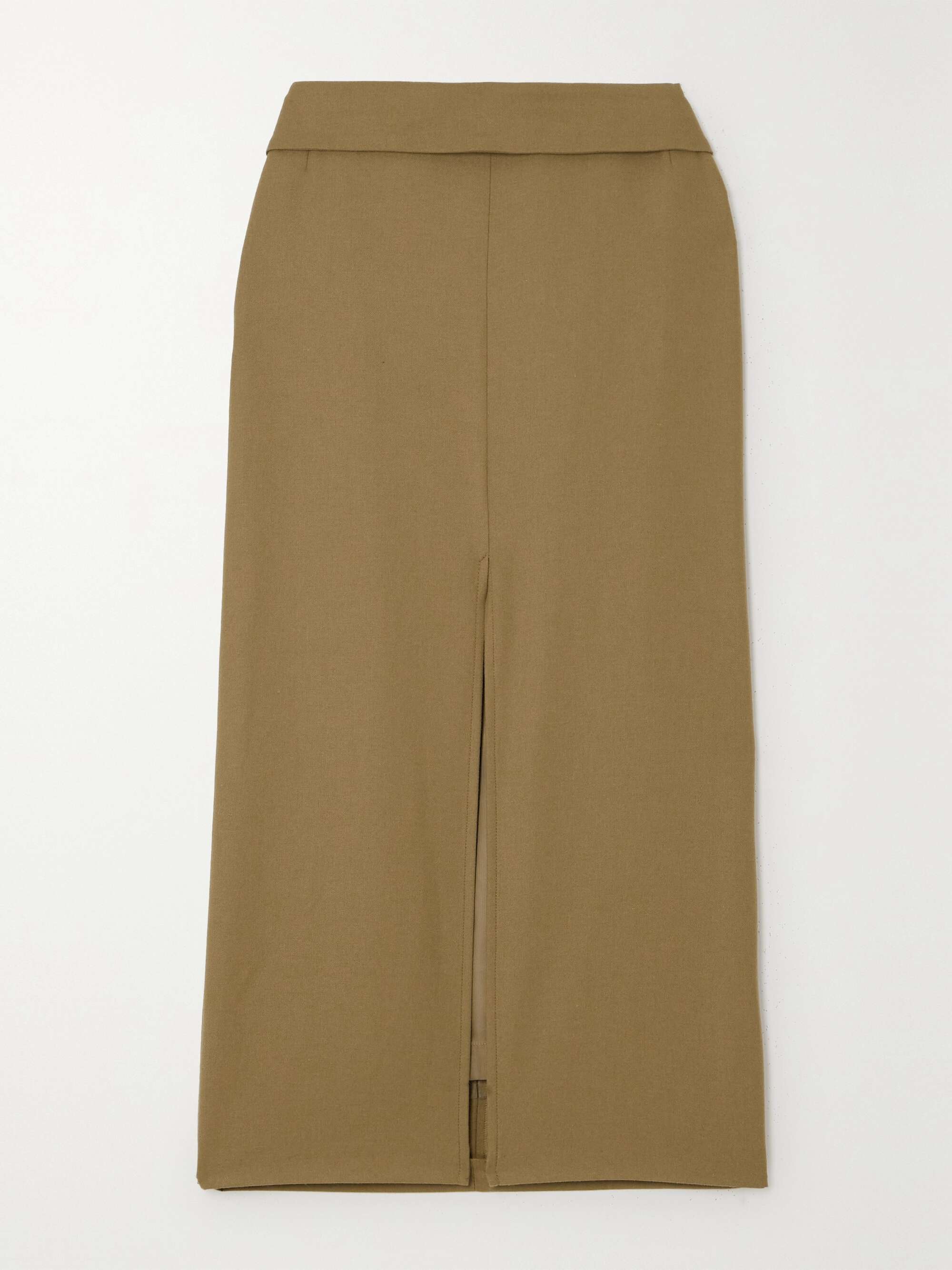 DRIES VAN NOTEN ウール混ツイル ミディ丈スカート | NET-A-PORTER