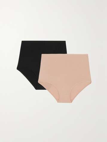 BASERANGE + NET SUSTAIN Set of two stretch-bamboo briefs