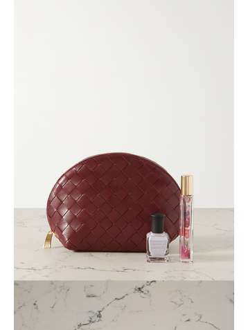 BOTTEGA VENETA Trousse à maquillage en cuir intrecciato