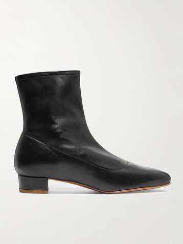 BY FAR Este leather ankle boots