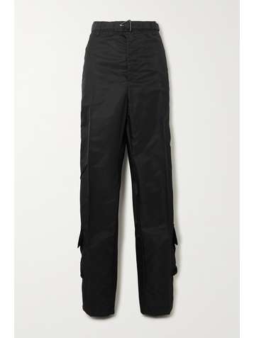 BOTTEGA VENETA Satin-gabardine straight-leg cargo pants