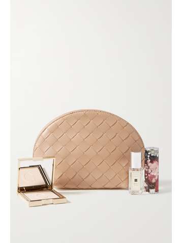BOTTEGA VENETA Intrecciato leather cosmetics case