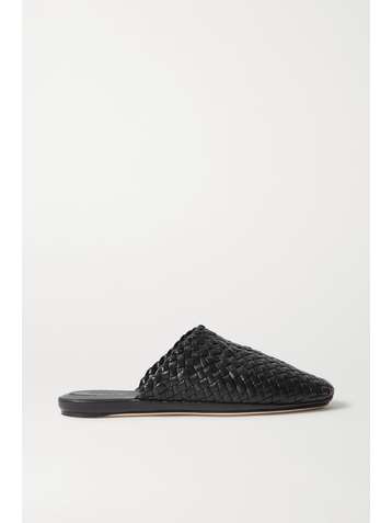 BOTTEGA VENETA Intrecciato leather slippers
