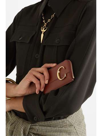 CHLOÉ Porte-cartes en cuir Chloé C