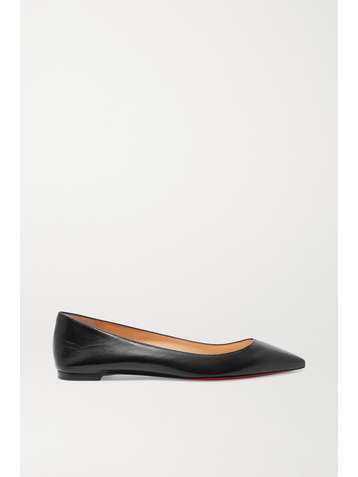 CHRISTIAN LOUBOUTIN Ballalla leather point-toe flats