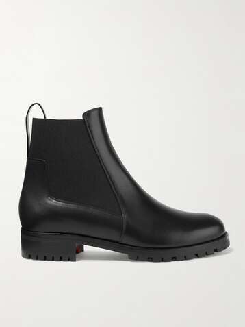 CHRISTIAN LOUBOUTIN Machcroche leather Chelsea boots