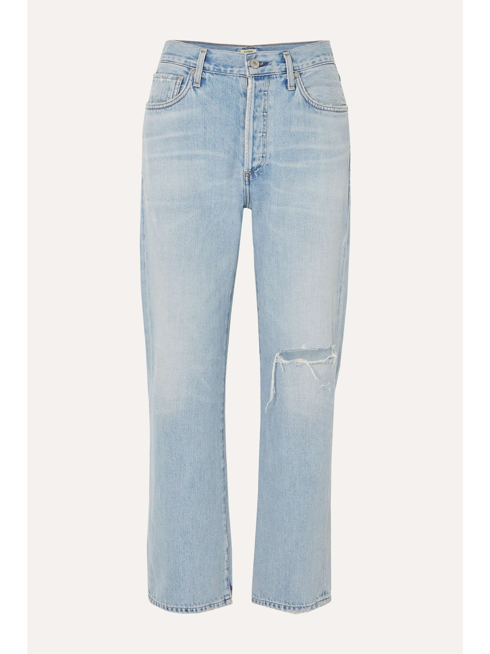 Light denim McKenzie distressed mid 