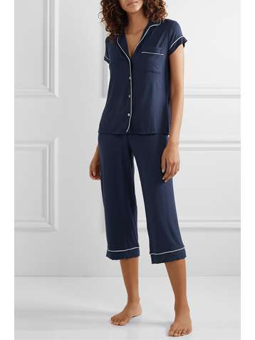 EBERJEY Gisele Pyjama aus Stretch-Modal-Jersey