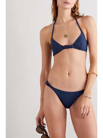 ERES Gourmette Manchette braided halterneck triangle bikini top