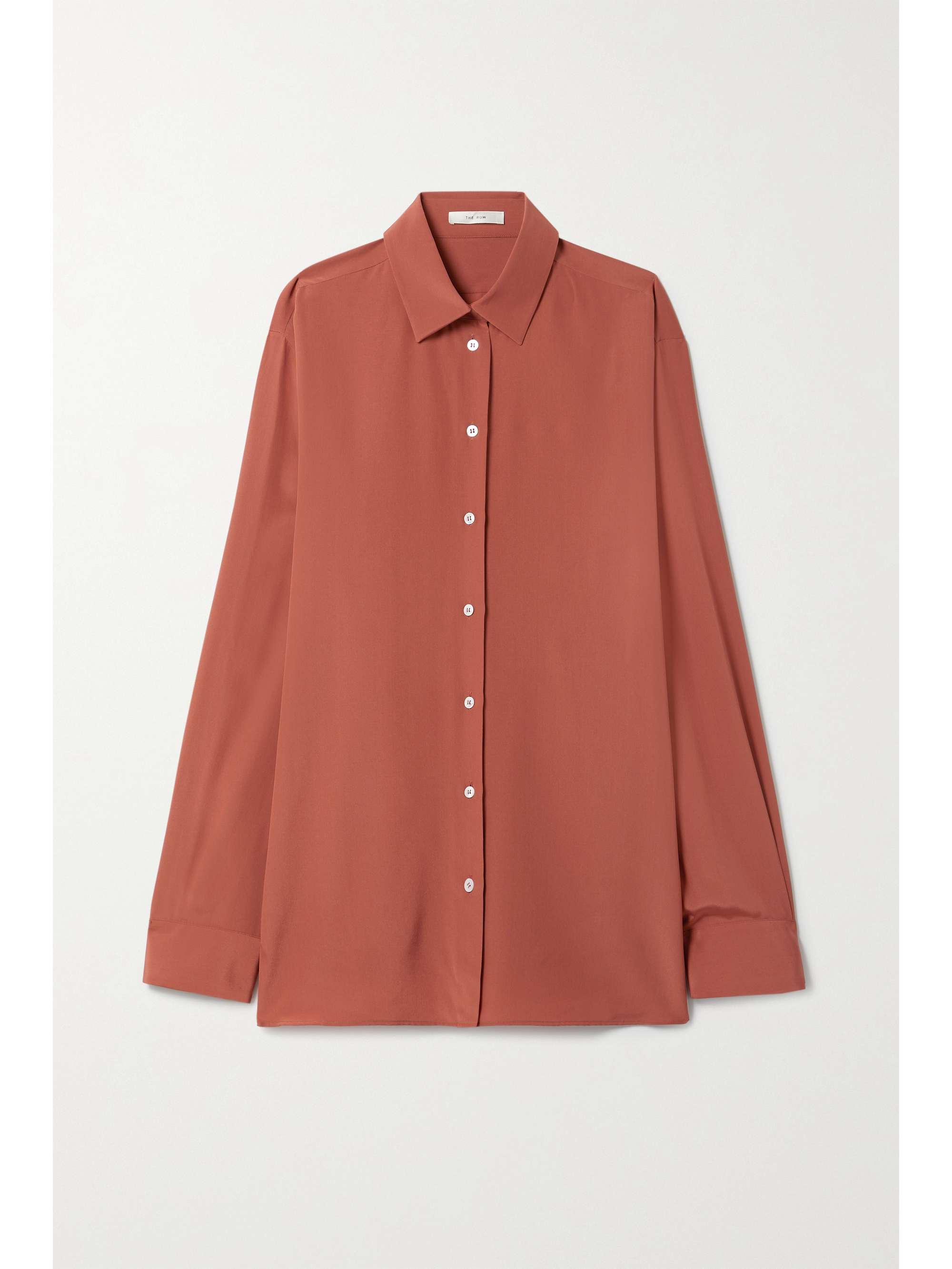 Tomato red Sisilia silk crepe de chine 