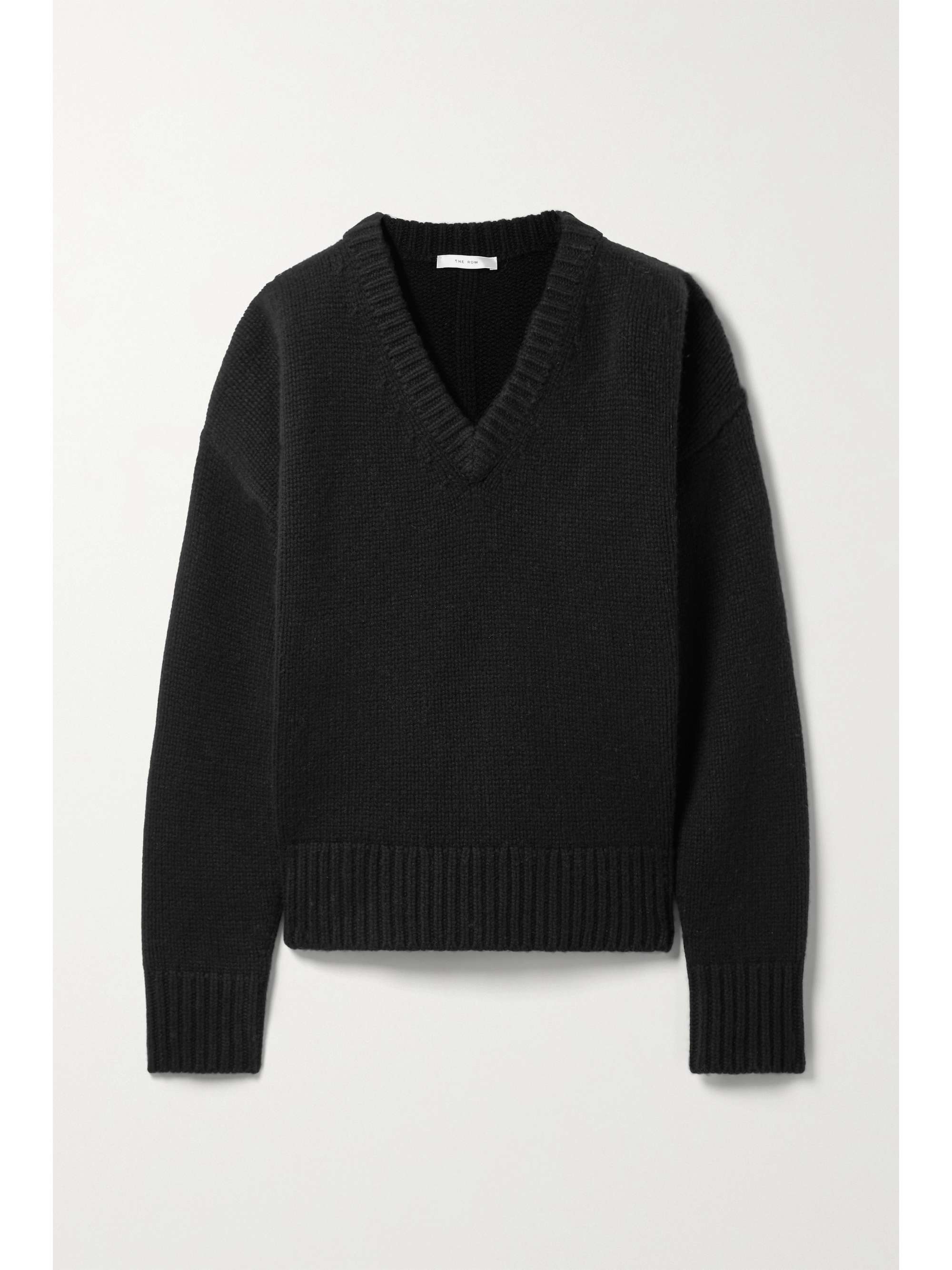 The Row, Davion Wool and Cashmere Sweater, Women, Black, L, Knitwear