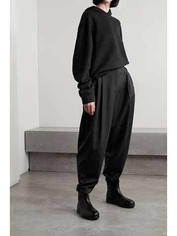 THE ROW Pantalon fuselé en laine mélangée à plis Malu
