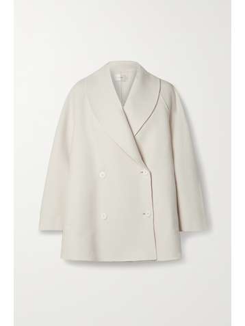 THE ROW Polli double-breasted wool-blend coat