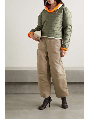TRE BY NATALIE RATABESI The Clu reversible quilted shell and fleece sweatshirt
