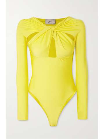 COPERNI Twisted cutout stretch-satin bodysuit