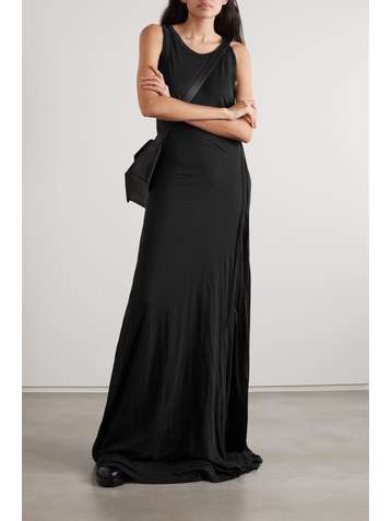 ANN DEMEULEMEESTER Knotted cotton-jersey maxi dress
