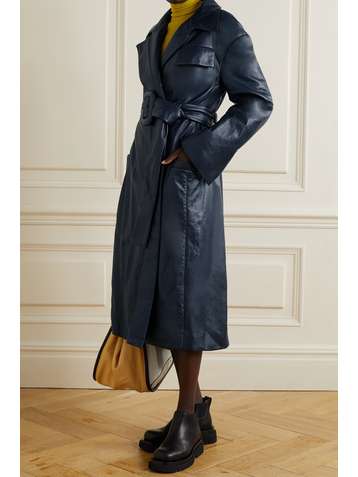 PROENZA SCHOULER Belted leather trench coat