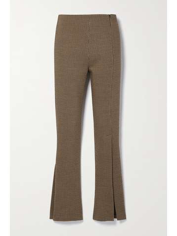 A.W.A.K.E. MODE Checked woven flared pants